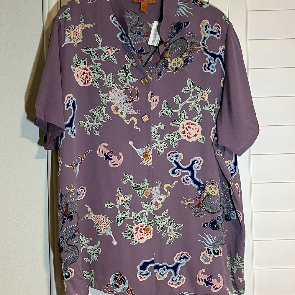 HARARI : NWT - Zela Blouse 100% Silk